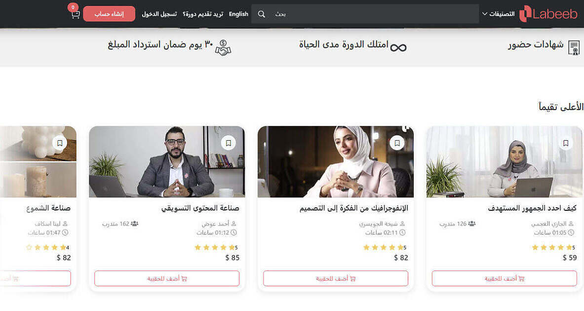 كل ما تحتاج معرفته عن كورسات لبيب: دليلك لاختيار أفضل دورات عن بُعد باللغة العربية